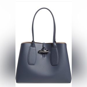 Longchamp Roseau Leather Shoulder Tote